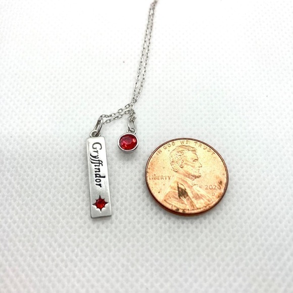 925 Gryffindor Dainty Chain Necklace - Picture 8 of 10